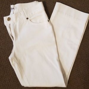 White, jean pants